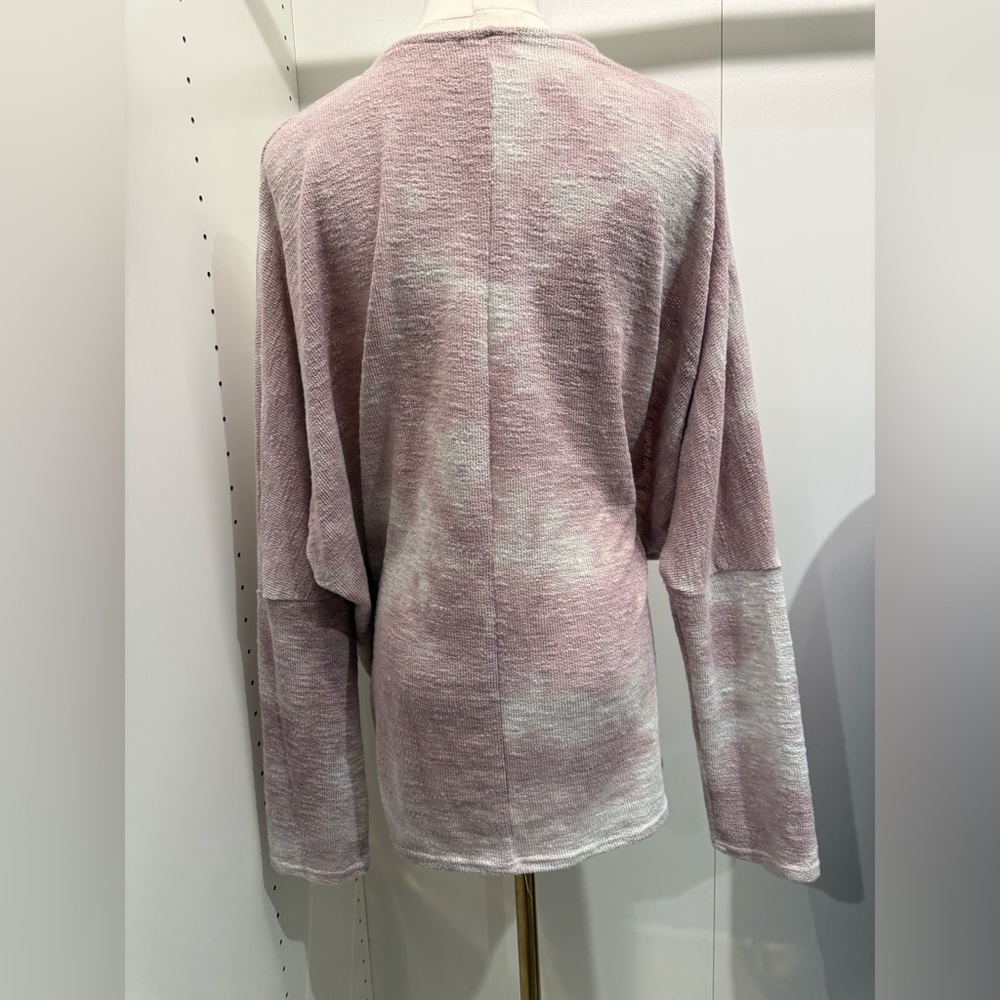 Women's Lavender Crew Neck Sweater - Picture 7 of 8